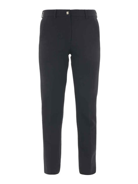 pantalon versace femme noir|VERSACE .